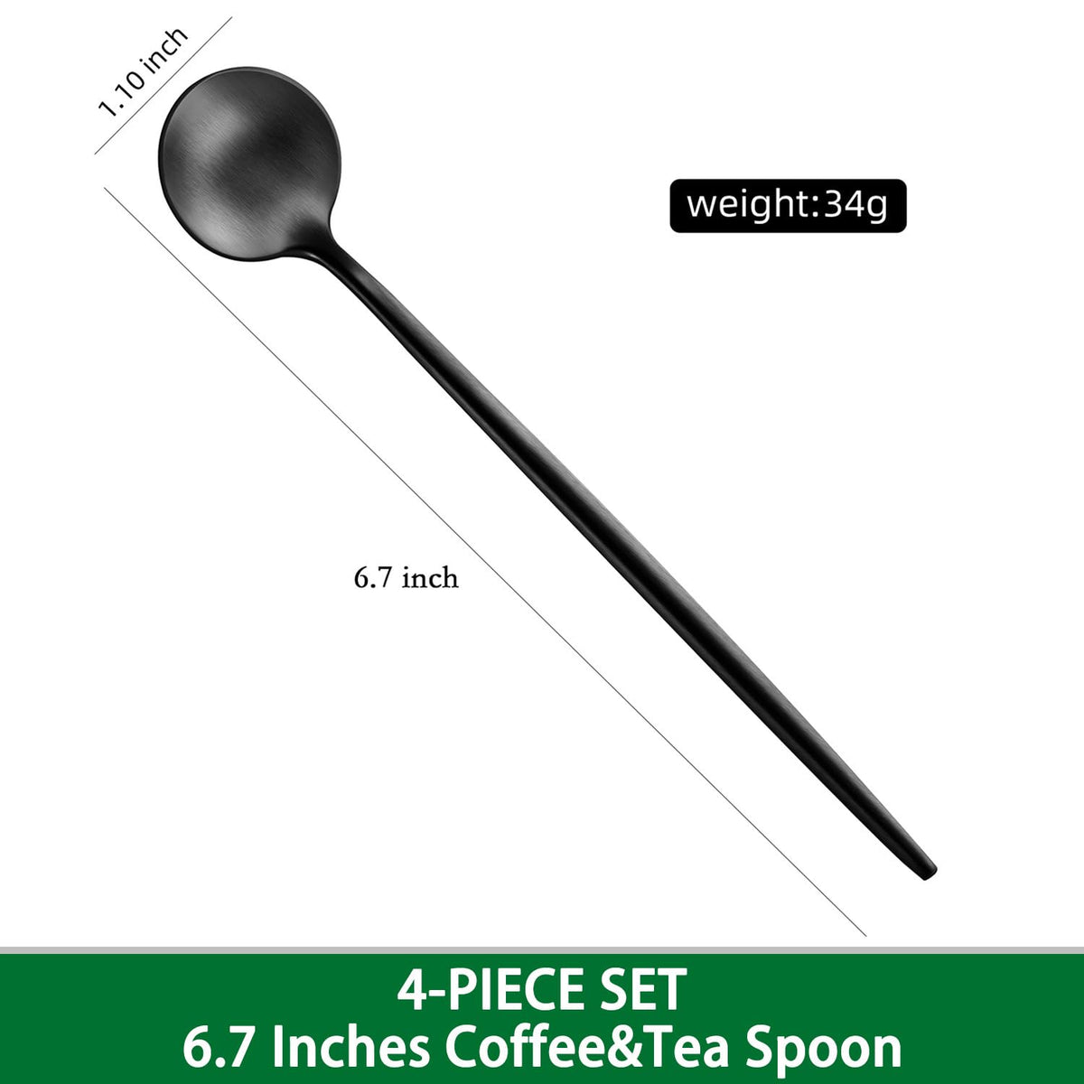 Close-up of Dehov spoons showing the matte finish and smooth edges.
