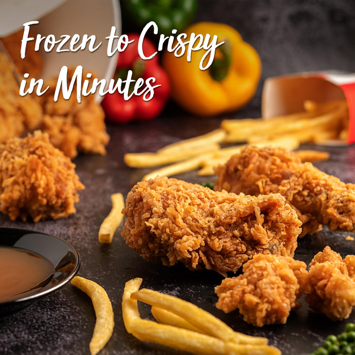 DEIME Air Fryer dishwasher-safe accessories enable quick kitchen cleanup after meals.