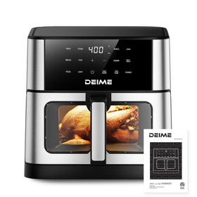DEIME Air Fryer silver design complements modern kitchens