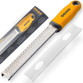 Deiss PRO citrus zester and cheese grater with razor-sharp blade and comfortable handle.