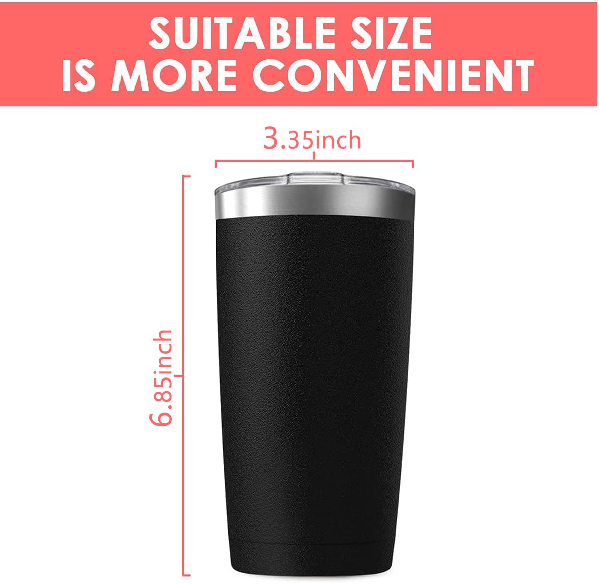Deitybless 20oz tumbler with double-wall insulation for temperature retention