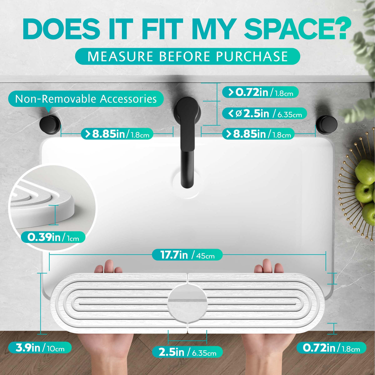 DEJUPE diatomite stone tray dries water quickly after washing dishes.