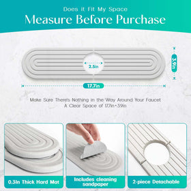 DEJUPE kitchen counter protector doubles as a drying surface.