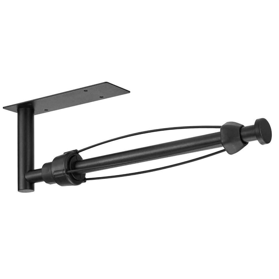 DEKAVA under-cabinet towel holder in full view with a sleek black stainless finish for a tidy kitchen.