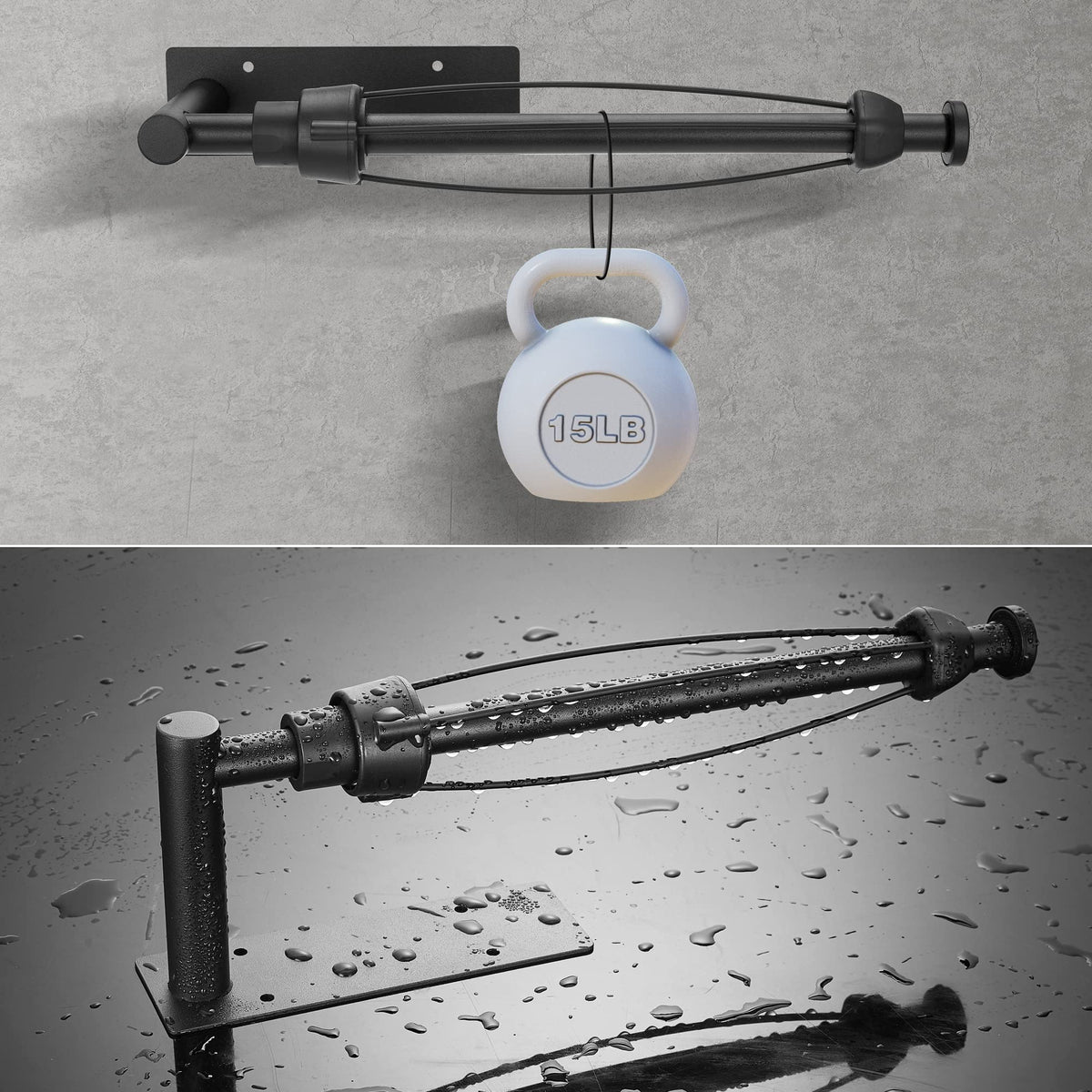 DEKAVA towel holder with stainless finish resists moisture in busy kitchens.