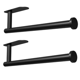 DEKAVA under-cabinet paper towel holder in black for space saving and easy reach