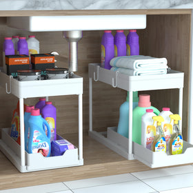 DEKAVA white baskets complement any decor and space.