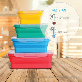 Deke Home BPA-free silicone containers for safe daily food storage.