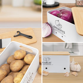 Dekosilave stackable kitchen organization demonstrates space-saving design.