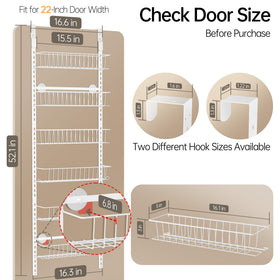 Delamu 60-lb total capacity keeps pantry organized without sagging.
