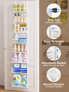 Delamu adjustable baskets adapt to item heights for flexible storage