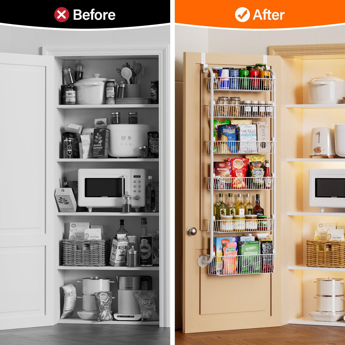 Delamu apartment-friendly door rack fits small spaces