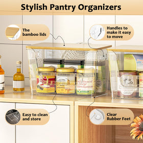 Delamu bamboo top lid highlights sturdy, stylish design for durable stacking