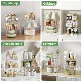 Delamu crystal-clear acrylic complements modern kitchens with a minimal look.