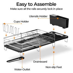 Delamu tool-free assembly for quick setup on any counter
