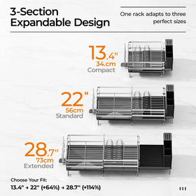 Delamu 3-slot utensil holder keeps forks and spoons organized