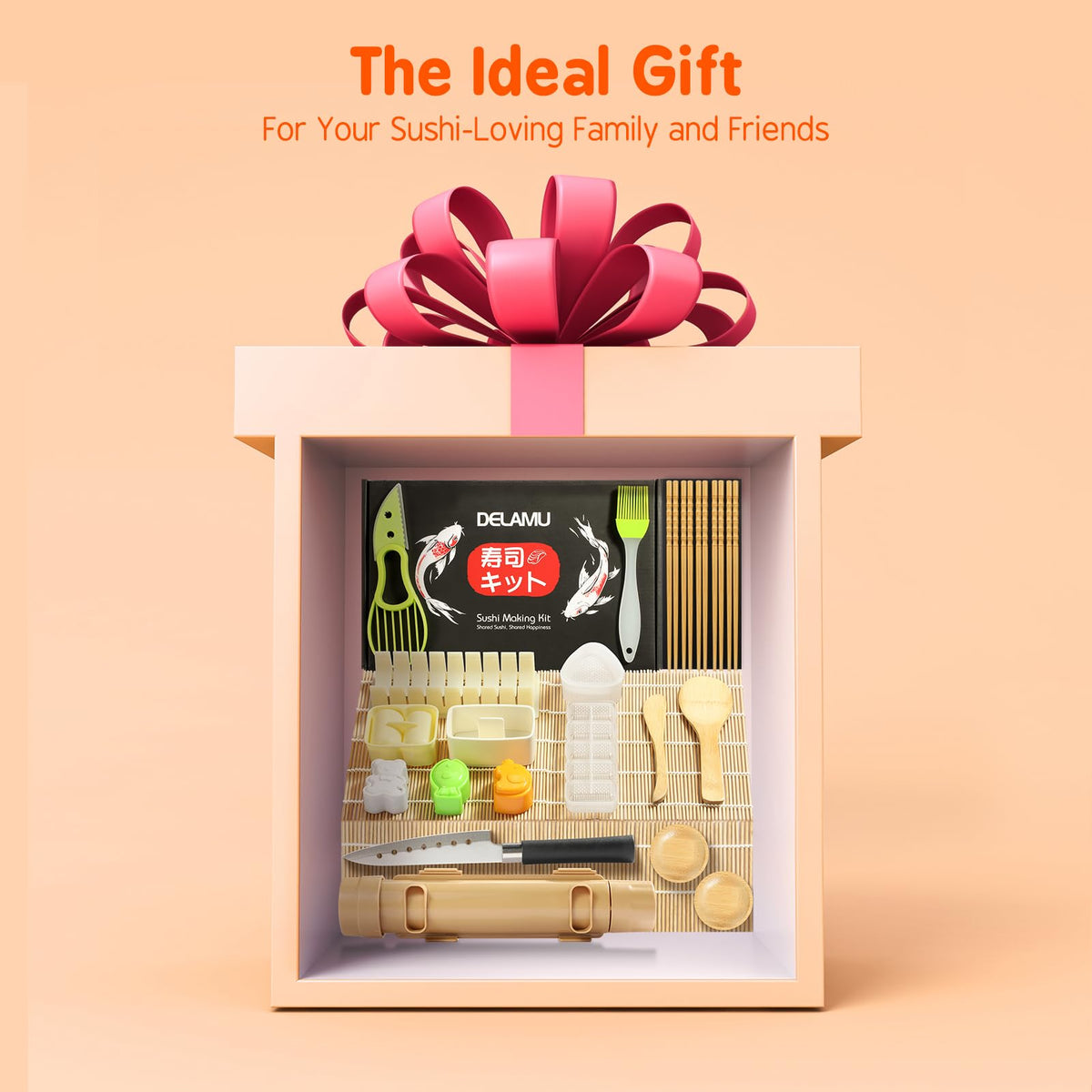 Delamu guide book with step-by-step sushi ideas and recipes