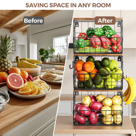 Delamu wall-mounted setup frees counter space for cooking prep