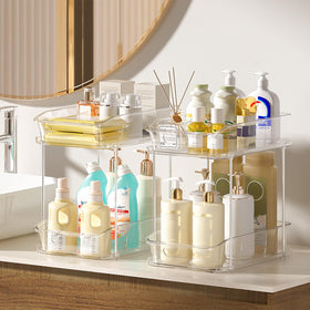 Delamu high-low configuration maximizes small-space storage.