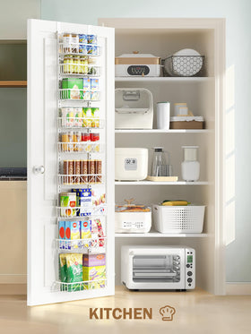 Delamu compact storage setup demonstrates vertical spice and snack organization