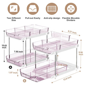 Delamu pull-out drawers for kitchen organization with smooth access.