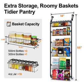 Removable Delamu baskets allow flexible arrangement for larger items