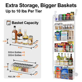 Delamu removable baskets for flexible pantry customization