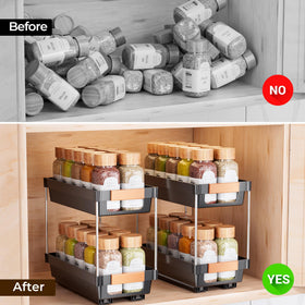 Delamu two-basket design provides instant organization