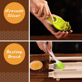 Delamu Avocado Knife slicing fillings for neat rolls