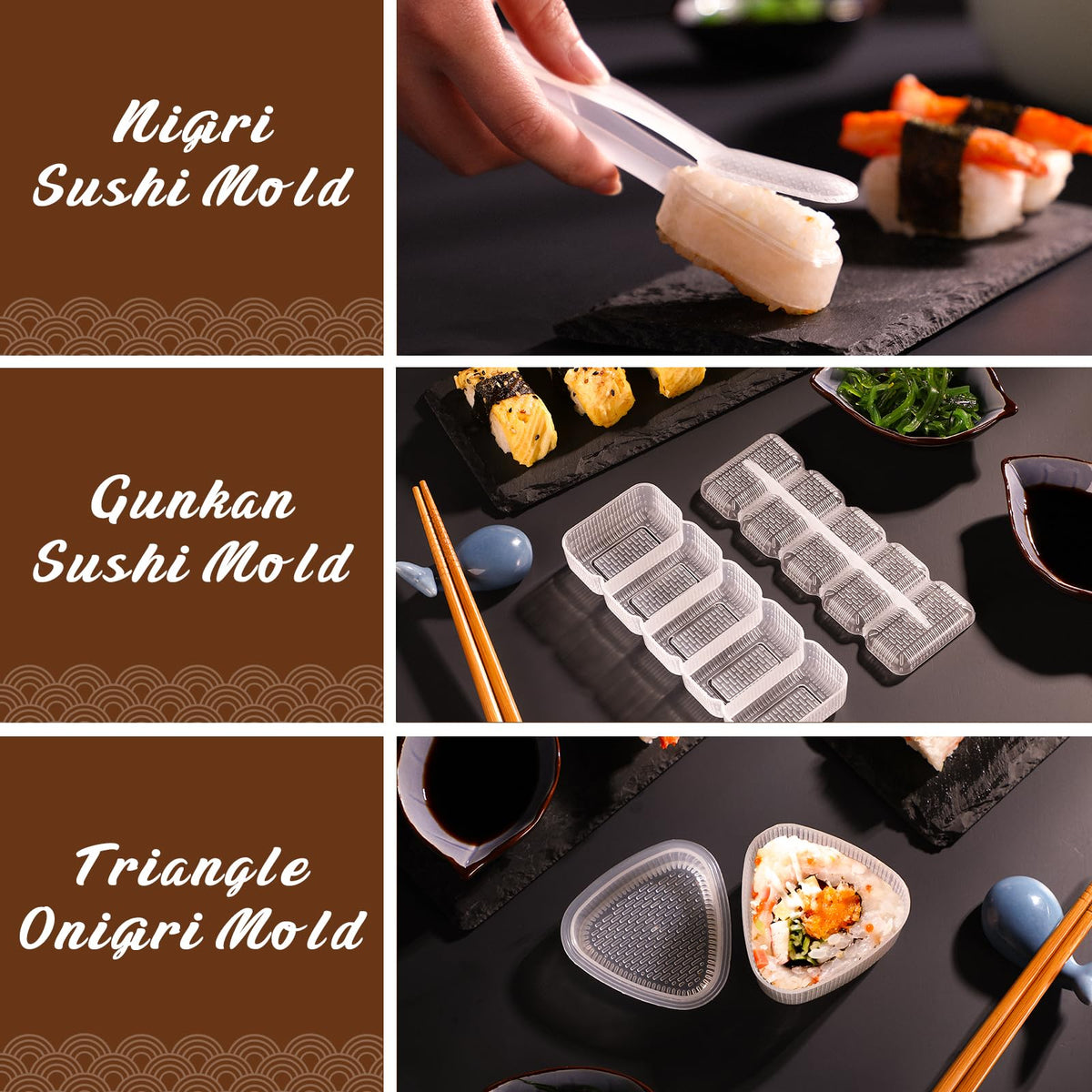 Delamu Sushi Knife cleanly slicing with nonstick coating