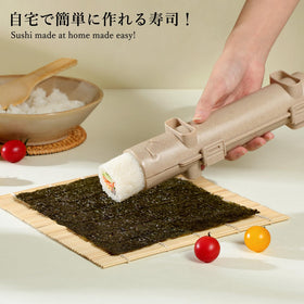Delamu sushi making kit bamboo mats provide authentic texture for restaurant-style rolls.
