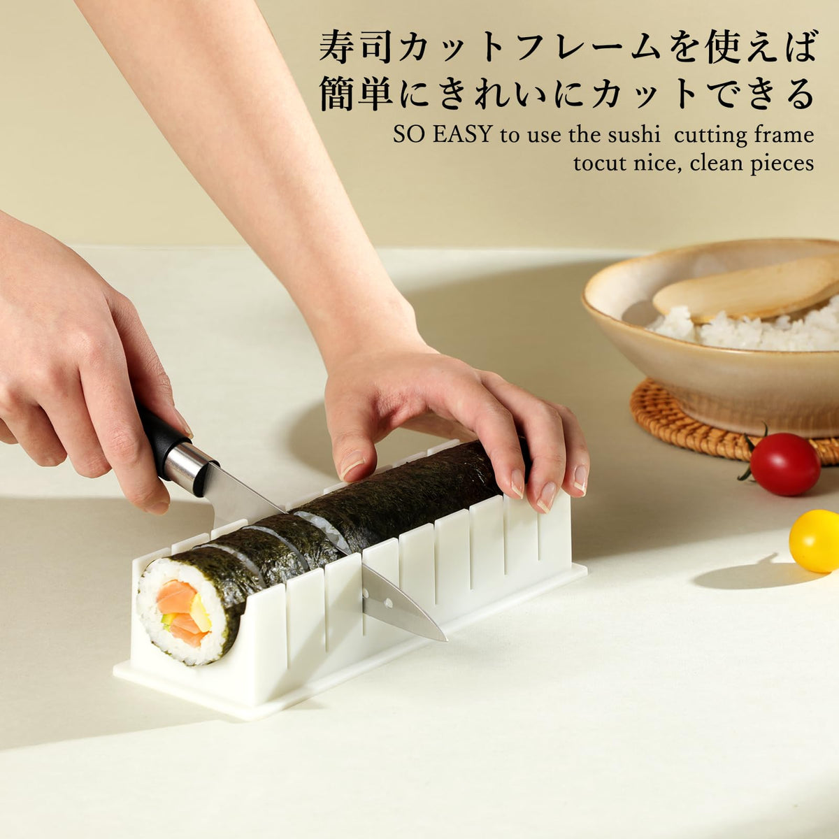 Delamu Temaki rollers help craft hand-rolled cones with clean, even results.