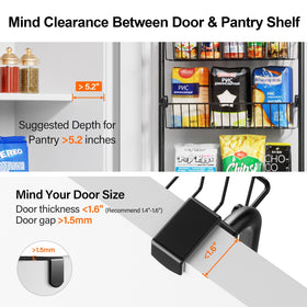 Versatile Delamu door organizer suitable for closets and bathrooms