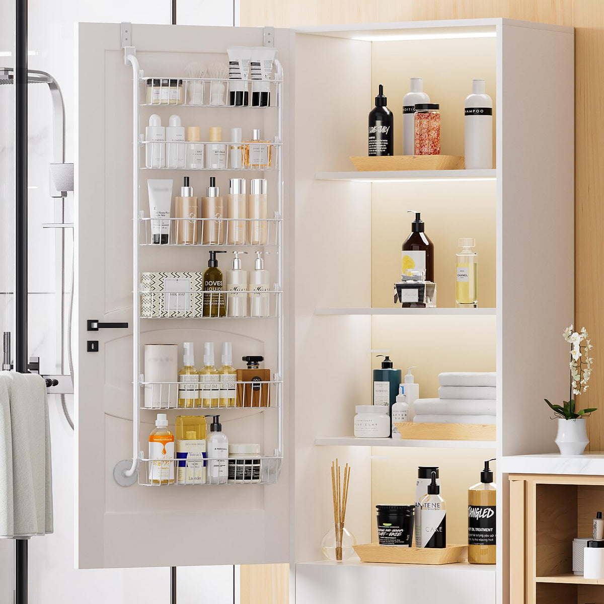 Delamu versatile storage for kitchen, pantry, bathroom, or laundry spaces.