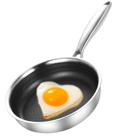 DELARLO 5.5-inch Omelette Pan with triple-ply heat distribution for eggs