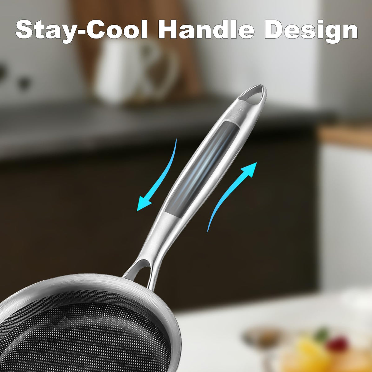 DELARLO ergonomic handle and durable stainless steel for daily use