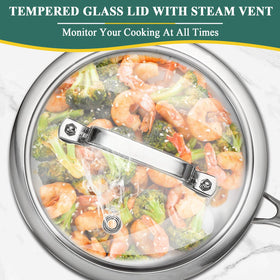 DELARLO pan withstands high heat up to 600°F for searing