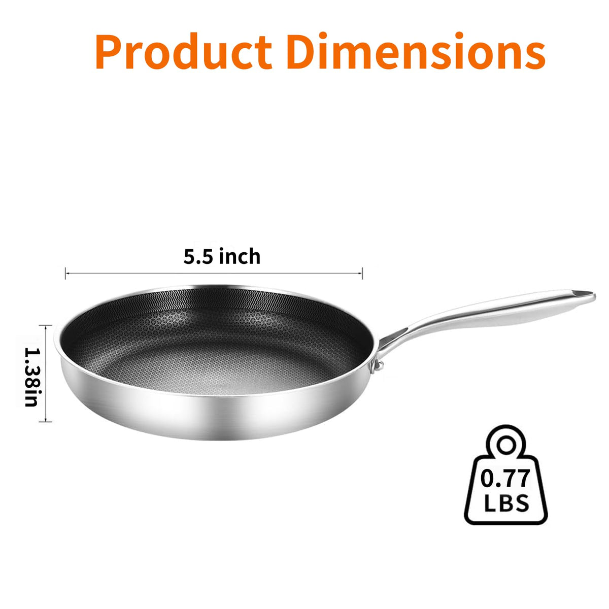 DELARLO induction-compatible pan works with all cooktops for versatile cooking