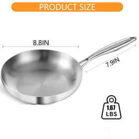 Delarlo oven-safe up to 500°F for finishing dishes in the oven