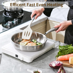 DELARLO Tri-Ply 12.5-inch pan oven-safe up to 600°F