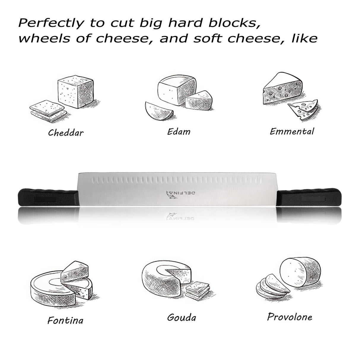 Delfina blade protector keeps the edge safe between uses