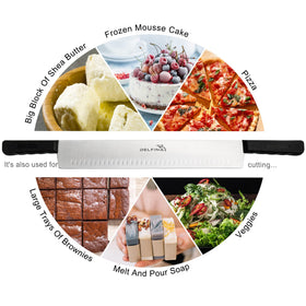 Delfina versatile cheese knife for cheese butter cakes and vegetables