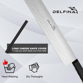 Delfina non-slip handles offer secure control during slicing