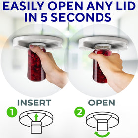 Delfori jar opener handles lids of varying sizes for versatile kitchen tasks