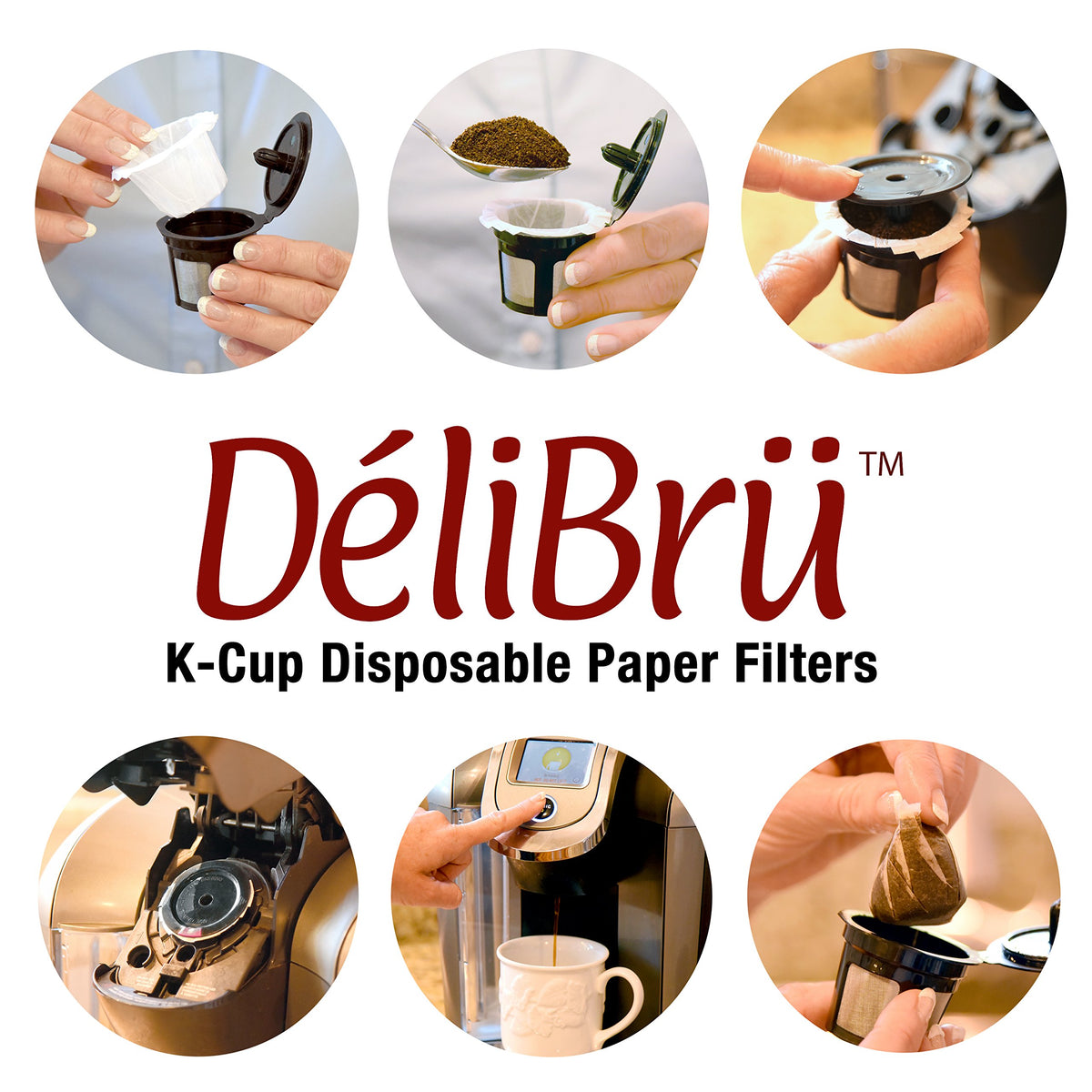 Delibru K Cup filters are biodegradable and recyclable, supporting low-waste coffee rituals.