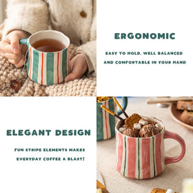 DELIGHTS GALORE everyday ceramic mugs collection for kitchen décor