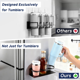 DELITON universal cup holder fits Stanley and other tumblers.