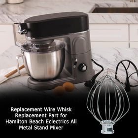Delixike stand-mixer wire whisk attachment for quick, even emulsions and whipping
