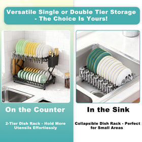 Deller chopping board rack keeps boards handy while drying