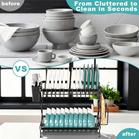 Deller included utensil hooks neatly hang utensils during drying